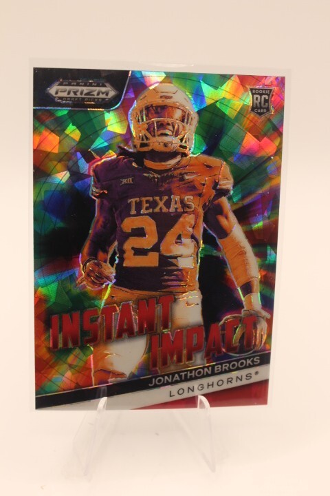 Jonathon Brooks Panini Prizm Draft Picks Instant Impact #IIJB Red Ice