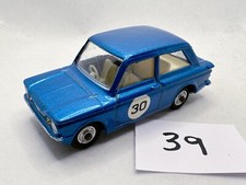 VINTAGE CORGI TOYS # 251 HILLMAN IMP ORIGINAL DIECAST CAR METALLIC BLUE RESTORED