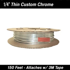 Cowles 37-078 Custom Chrome Trim 1/4" x 150 Feet