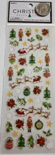 Christmas Mini Epoxy Stickers (Tree)- 50 PC- Christmas Paper Crafts - G36