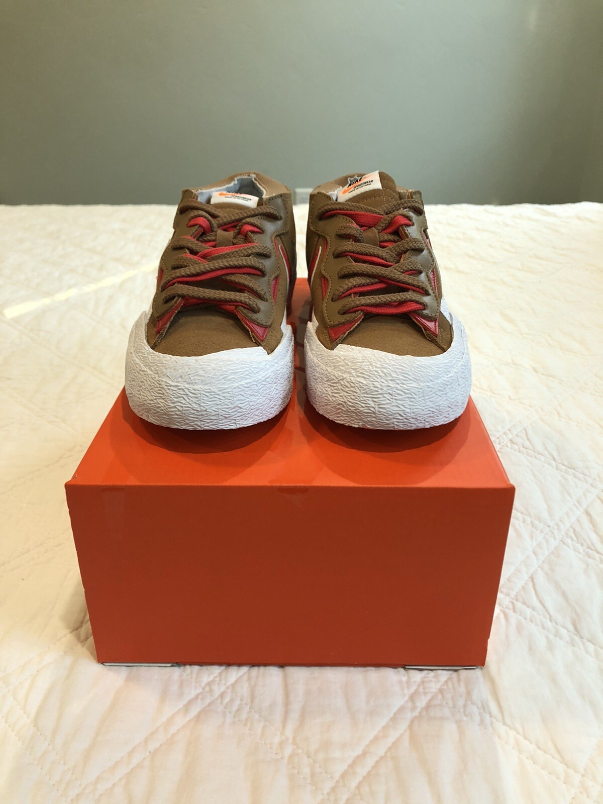 SACAI X NIKE Nike X Sacai Blazer Basso "British Tan" (IN MANO) Uomo Taglia 8