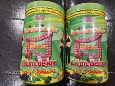 2 PACK DETOXIFY WITH PROBIOTICS COLON DETOX ORGANIC PRODUCTS 11/25 DIETARY SUPPL