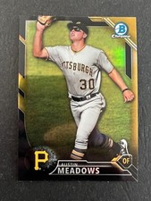 2016 Bowman Chrome Prospects Black & Gold Refractor Austin Meadows #BCP250