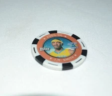 2005 TOPPS NBA COLLECTOR CHIP - J.R. SMITH 2005-06 WHITE & BLACK CHIP 