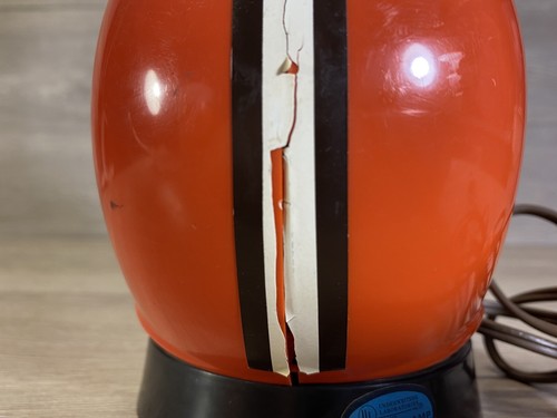 Vintage 1973 Cleveland Browns NFL Football Helmet Bar Table Lamp NO SHADE-WORKS - Picture 6 of 13