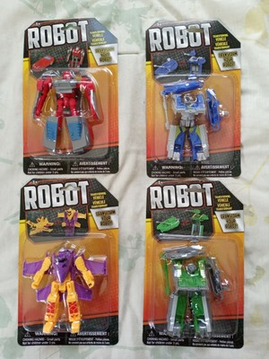 Transformers Knock Off Bootleg Transforming Robot Set of 4 - Alternate Colors | eBay