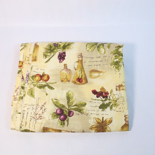 Rectangular Fruta Temático Mantel Beis Crema Verde 80x57 Comedor Decoración - Imagen 4 de 5