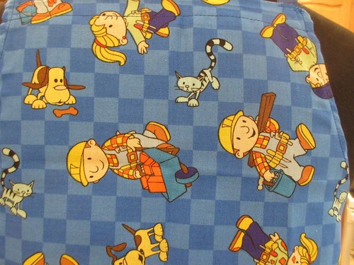 Children's handcrafted aprons Gardening/Sewing/Art-"Bob the Builder" Print - Picture 2 of 4