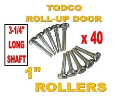 Todco 1" Door Rollers (40 PCS) Style Box Truck Trailer  Overhead Roll Up Door