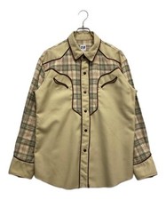 AiE          Western check shirt Check shirt Western shirt beige