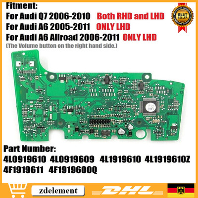 4L0919610 Für Audi Q7 MMI Navigation Bedienfeld Elektronik Board CONTROL PANE~DE