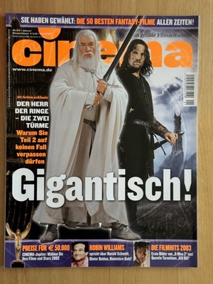 Cinema 1/03 Januar 2003 +8 Filmplakatkarten Filmzeitschrift Kinomagazin Heft