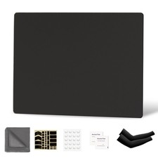 Glazir Glass Gaming Mouse Pad, Hard Mousepad for 13.7L x 9.8W inches, Black