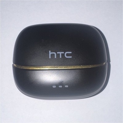 HTC True Wireless In-Ear Earbuds with Charging Case, Black/Gold