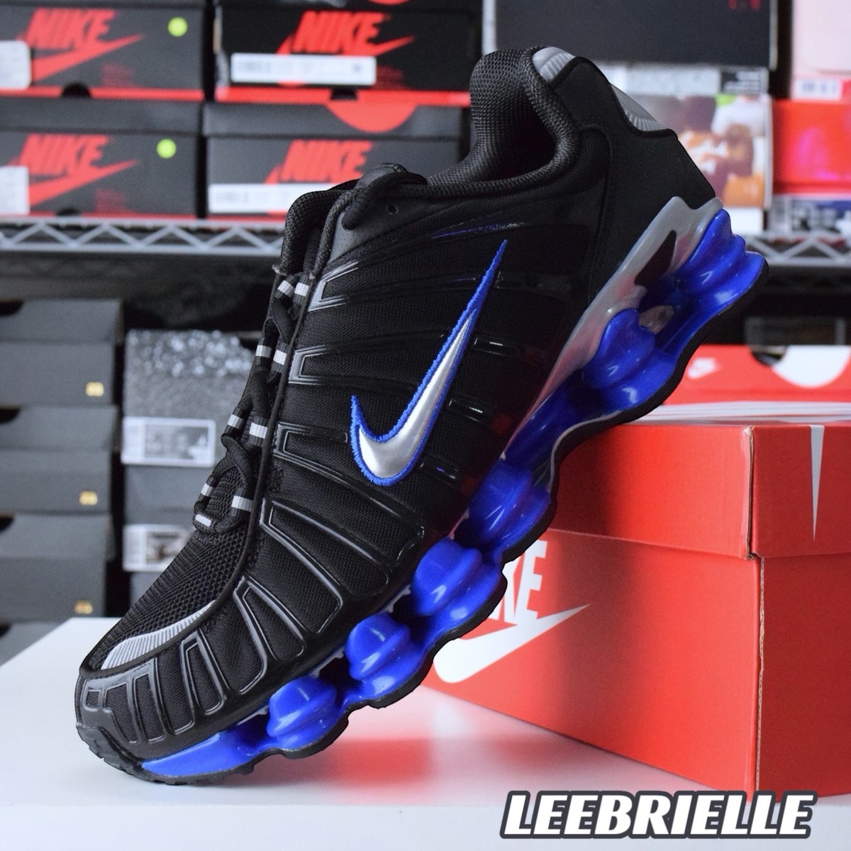ナイキ ショックス Nike Shox TL Racer Blue CN0151-004 Nike Shox TL Shoes Black Racer Blue Metallic Silver CN0151