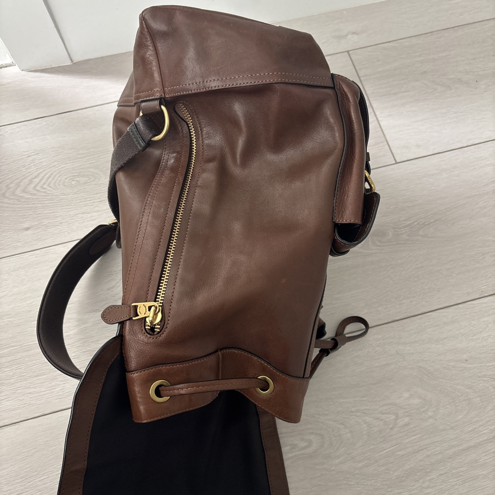 Coach Leather Backpack - image 6