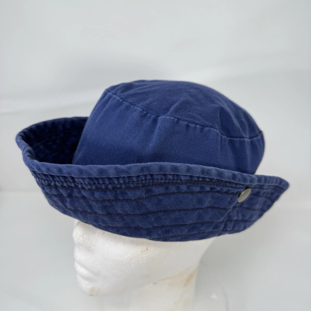 NWT Vintage J. Crew Navy and Cream Striped Sun Hat Textured Summer Straw Hat For Women | J.Crew main image 2