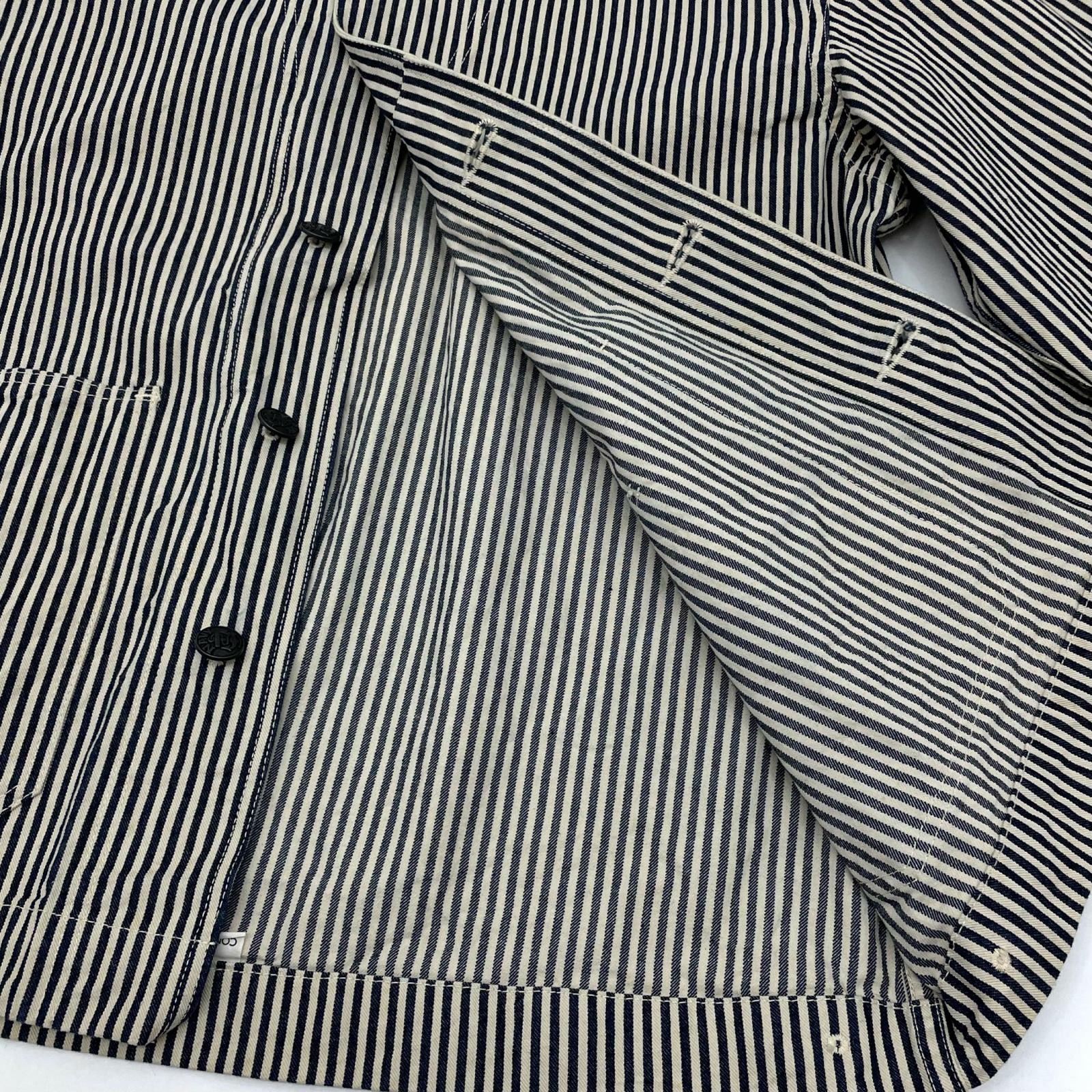 Buzz Rickson's US NAVY stripe pattern coverall Na… - image 4