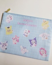 Chiikawa x Sanrio Flat Pouch Sanrio Characters Keychain Bag Accessory