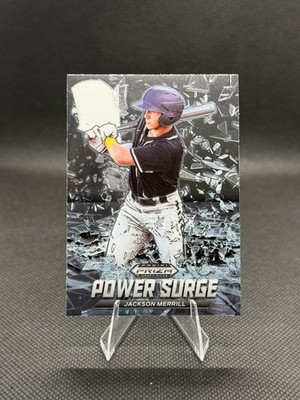 2021 Panini Prizm Draft Picks #PS-JM Jackson Merrill Power Surge SD Padres
