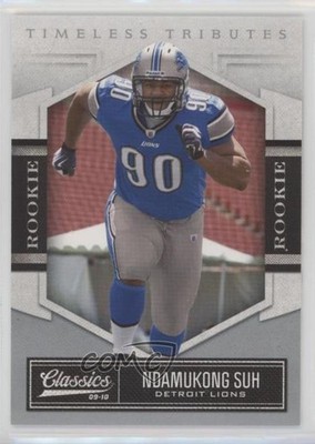 2010 Panini Classics Timeless Tributes Silver 3/100 Ndamukong Suh Rookie RC e6p