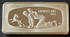1974 2.286 oz Silver Bar Franklin Mint Fathers Day 1000 Grains .925