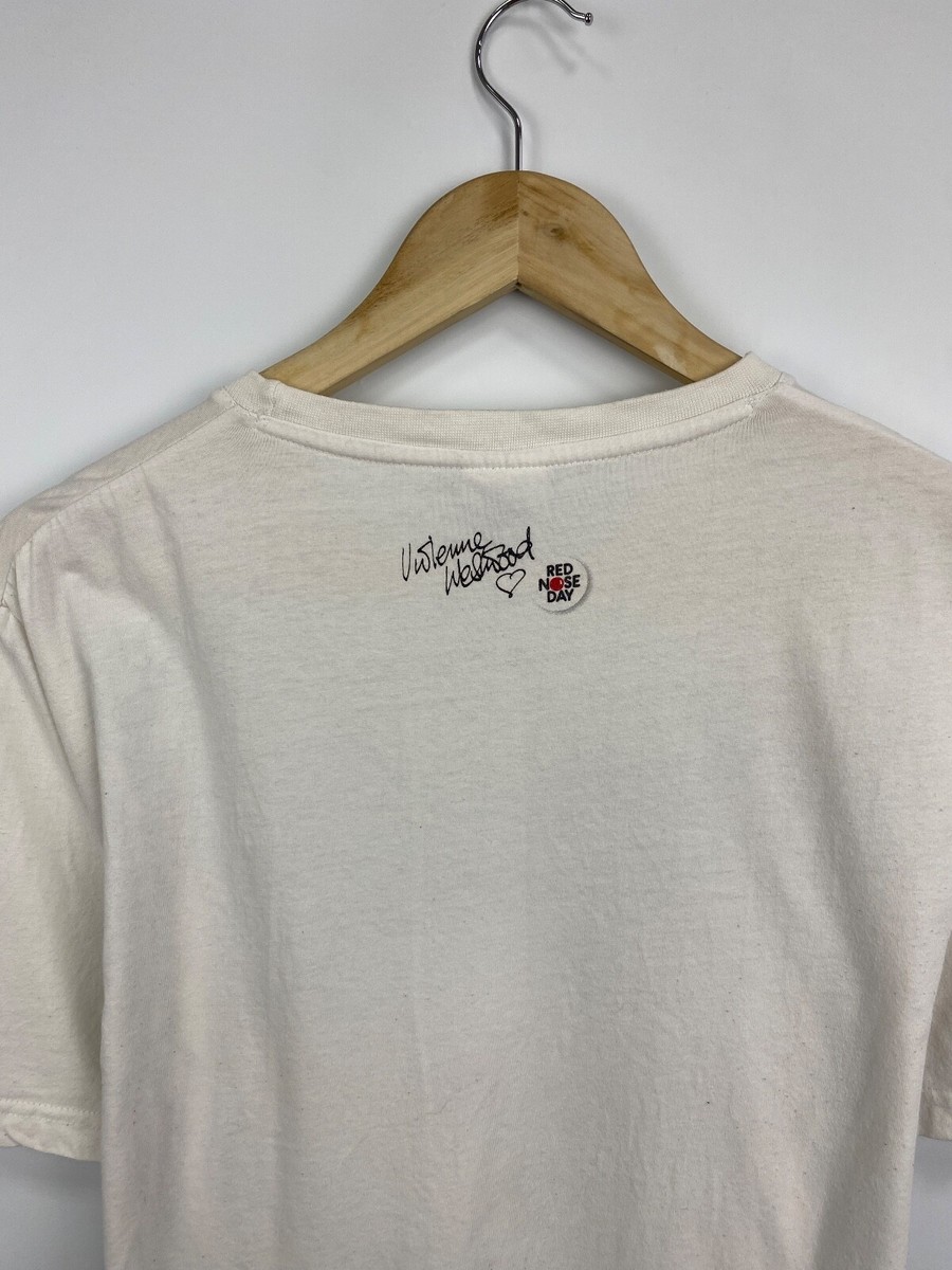 y2k❤️90s Vivienne Westwood ロゴ刺繍 ボウタイカットソー Vivienne Westwood Comic Relief t-shirt rare retro hype Y2K size M