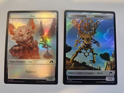 servo cards mtg MTG -FOIL Fox 06 Servo 33 -Double Side Token - Modern Horizons 3