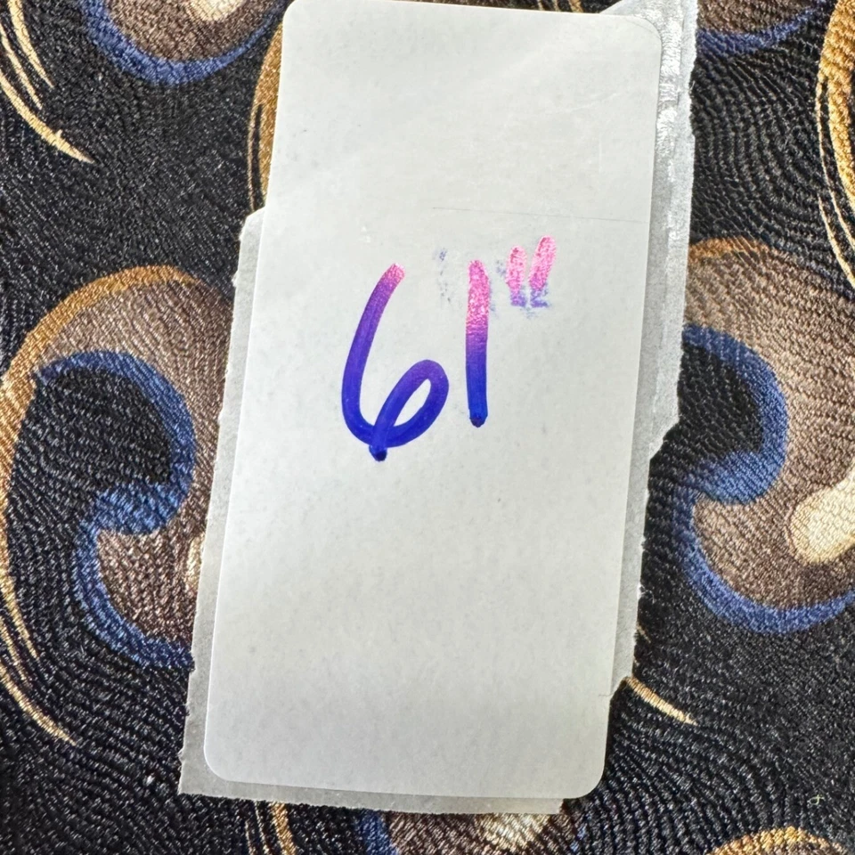 J.Z. Corbata Richards Nordstrom Seda Patrón Abstracto Hecha a Mano EE. UU. 61" Foto 4 de 4