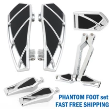 For Harley Touring Floorboards Footboard Heel Toe Shift Levers Pegs Brake Pedal