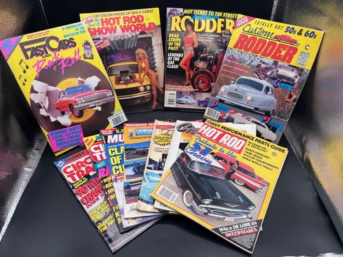 Konvolut 11 Vintage Magazine 1982-1991 Hot Rod, Rodder, Fast Cars, Muscle, etc