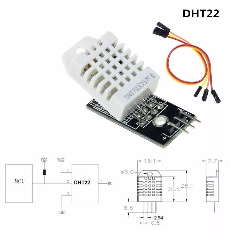 Interfacing DHT22 Temperature Humidity Sensor with Arduino -Electropeak