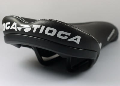 TIOGA MC GROOVE MTB OFFROAD DH FREERIDE BICYCLE SEAT SADDLE BLACK MIX RED