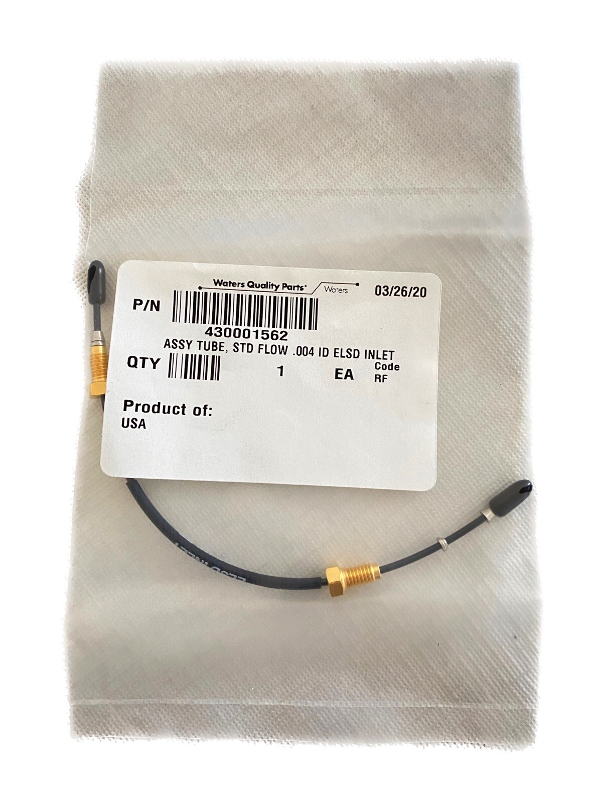 New WATERS UPLC Standard Flow Tube Assembly 0.004”ID ELSD Inlet 6”L ...