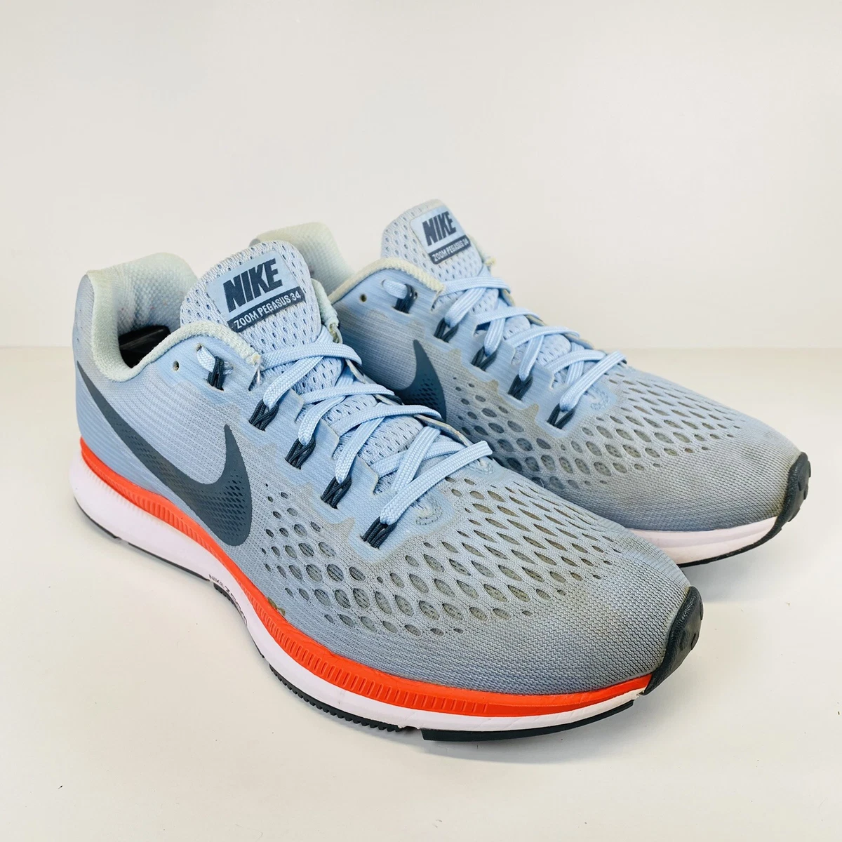 persuadir cine Red de comunicacion Size 9 - Nike Air Zoom Pegasus 34 Ice Blue Crimson | eBay