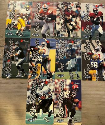 1994-95 Scoreboard Classic Assets NFL One Minute Exp. Sprint Calling Cards,Pik 1