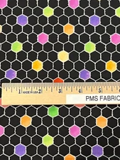 1.875 yard section Loralie Chicken Wire 100% cotton fabric Multicolor 692-235
