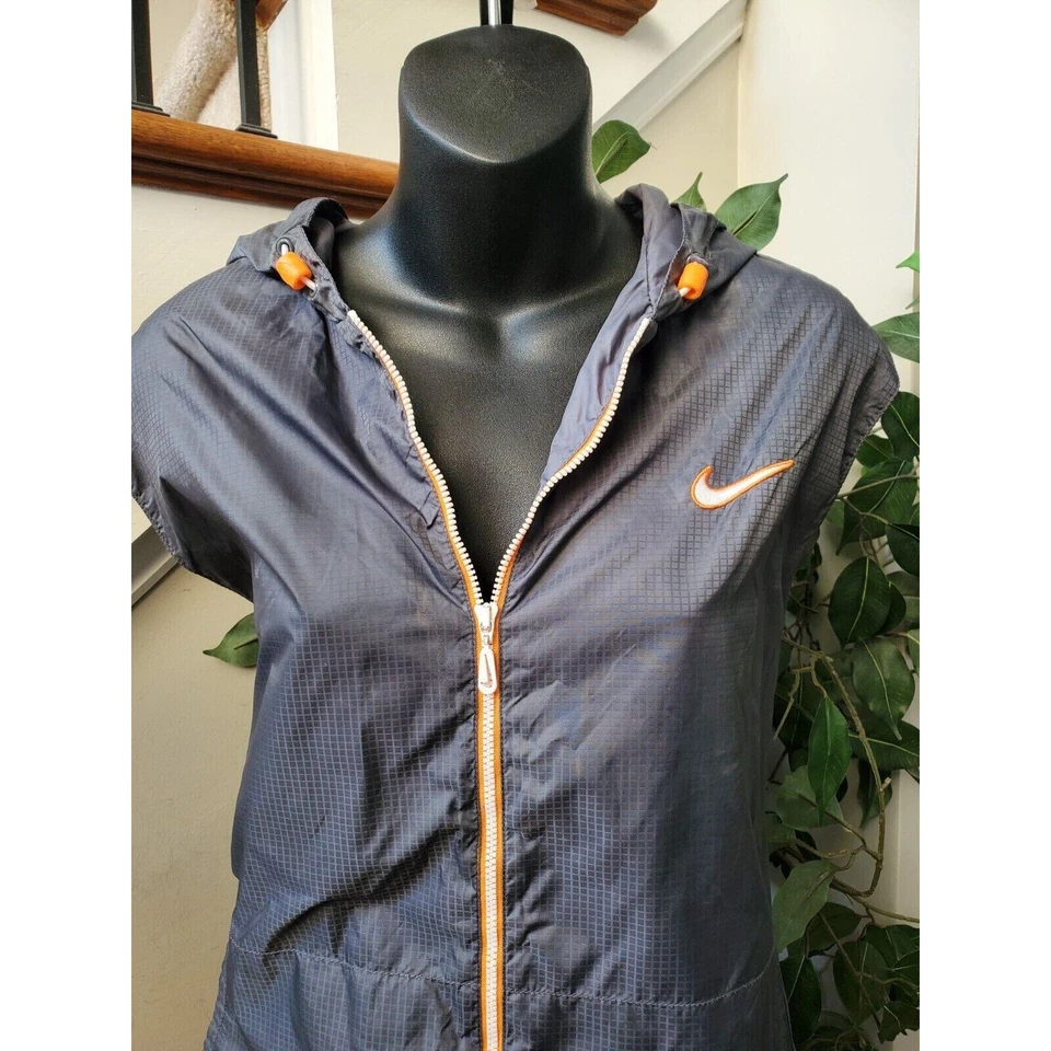Chaqueta y pantalón cortavientos vintage Nike para mujer azul con capucha 2 piezas traje de pista XL Foto 2 de 4