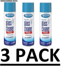 3 Pack Sprayway Glass Cleaner 23 oz Cans FAST Shipping CLEAN SHINE, FRESH SCENT 0.60 per fl oz