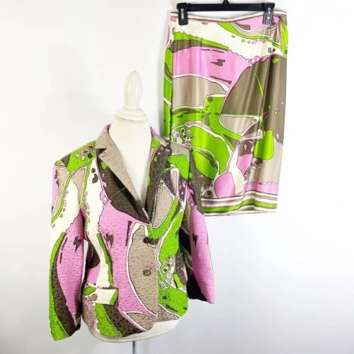 Silk Blend Regular 1990s Vintage Suits, Sets & Suit Separates for Women