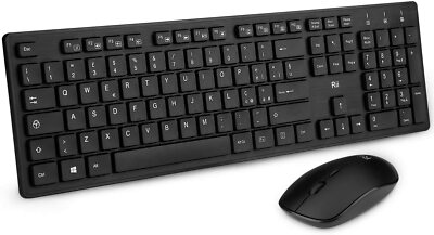 Rii RK200 Wireless (ITALIENISCHES Layout) - Kabelloses Tastatur- und Mausset