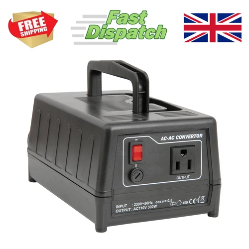 Step down Mains Voltage Power Transformer Converter 240V UK to 110V USA 300W