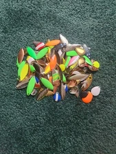 1 Lb Assorted Spinnerbait Blades All Colors  Sizes Willow Leaf Colorado #11