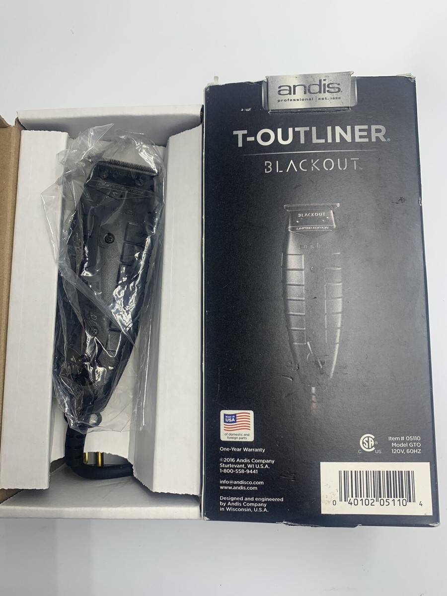 Andis 05110 T-Outliner Blackout GTO Trimmer for sale online