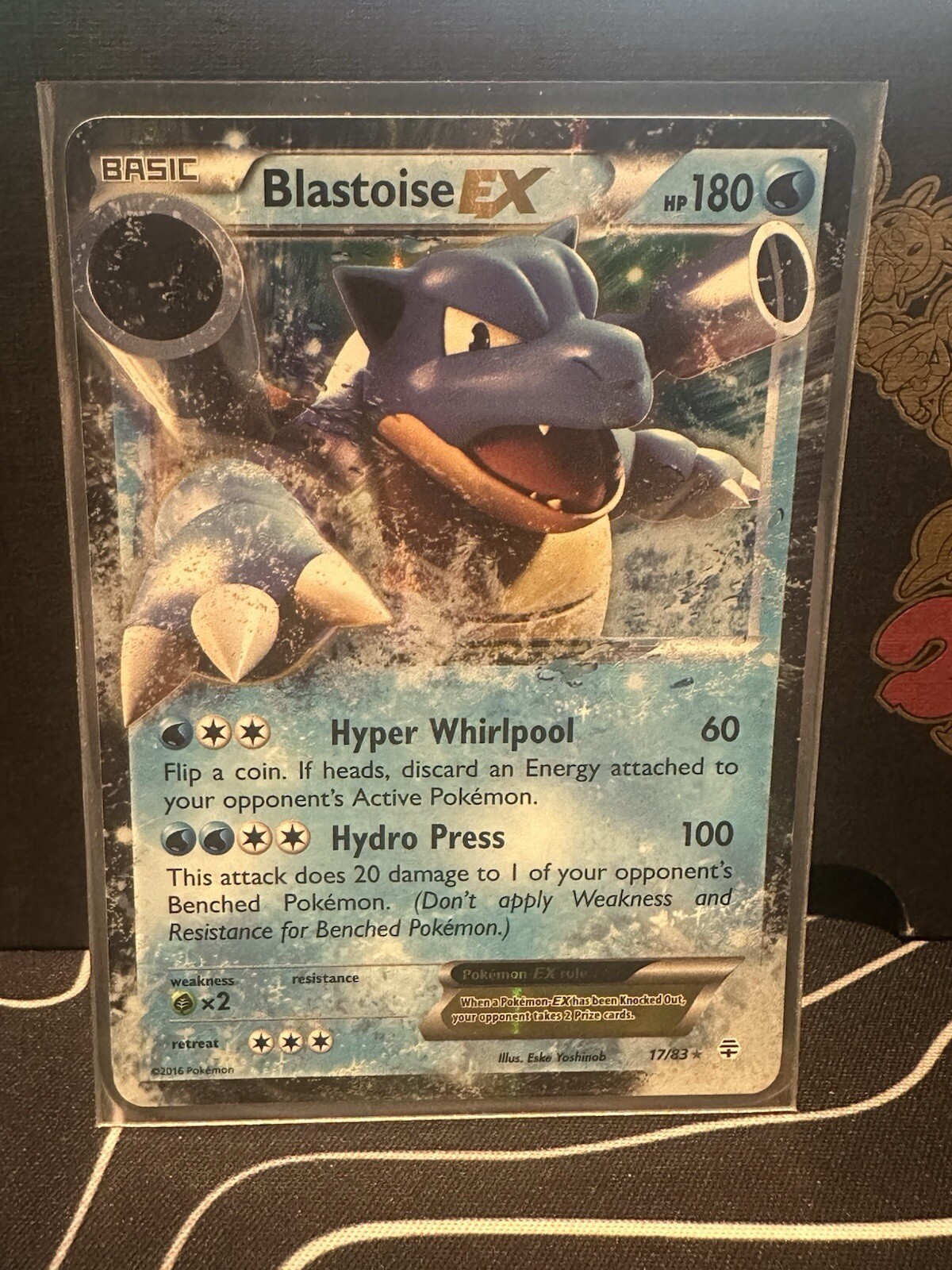 Pokemon 2016 Blastoise EX 17/83 Generations Ultra Rare LP