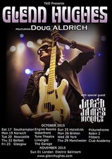 GLENN HUGHES 2015 U.K. CONCERT TOUR POSTER - Deep Purple, Black Sabbath, Thrall