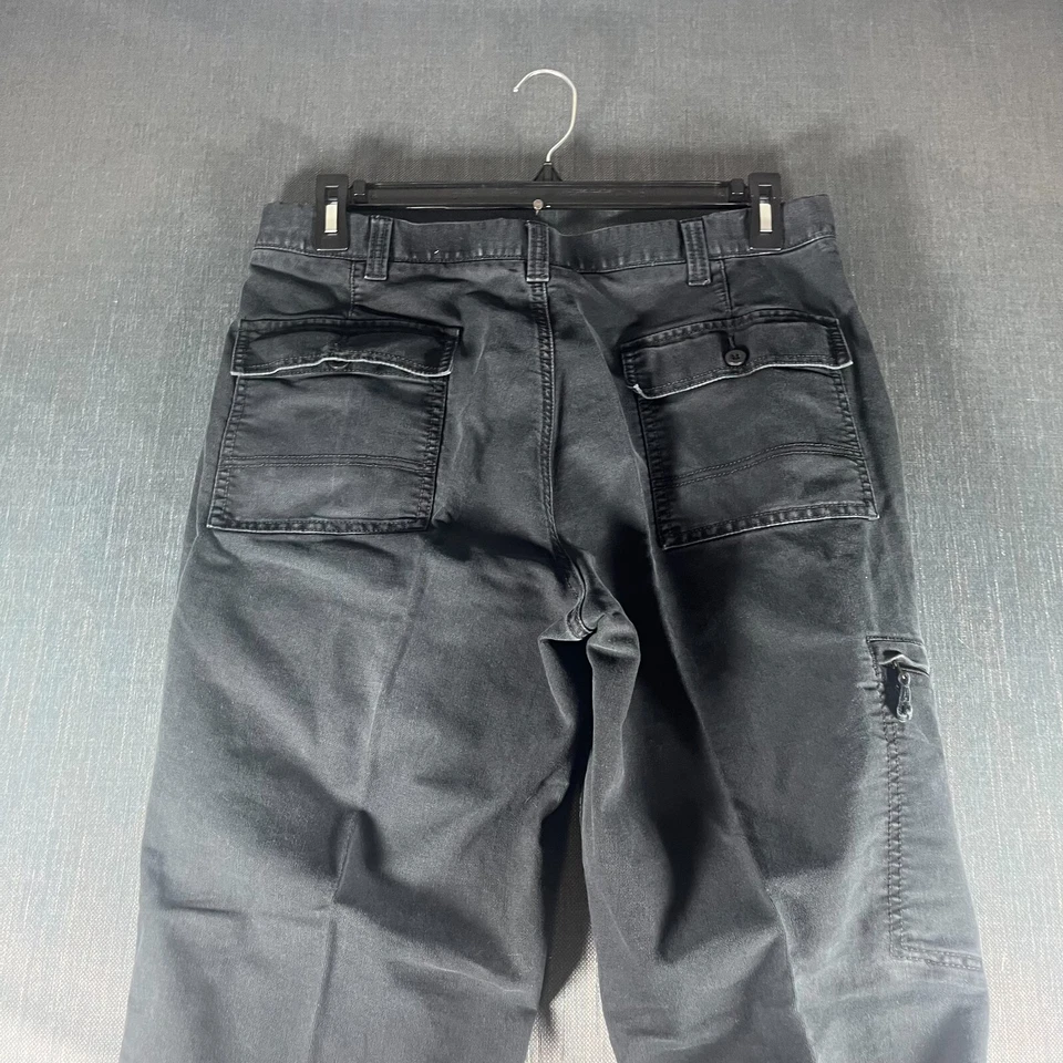 Pantalones de mezclilla cargo Dockers D3 para hombre talla 36 X 30 negros algodón calce clásico pierna recta Foto 4 de 4
