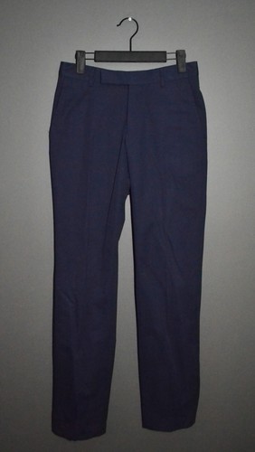 Traje Z Zegna Moderno Drop 8 Deco Azul Algodón 44 R - Imagen 15 de 23