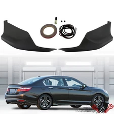 Fits 2016 2017 Accord 4dr Sedan HFP Style Rear Bumper Lip Splitter Kit Spoiler