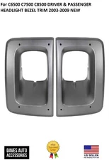 For C6500 C7500 C8500 DRIVER & PASSENGER HEADLIGHT BEZEL TRIM 2003-2009 NEW